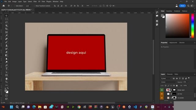 Mockup Photoshop Tutorial - Link Na Descrição Do Vídeo - Mockup De Macbook Premium Gratuito