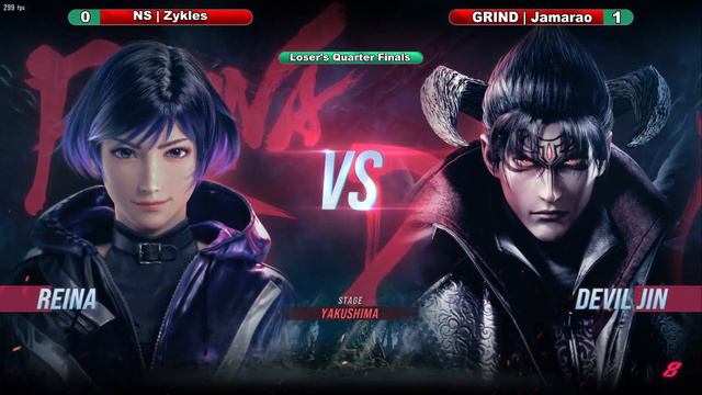 Gourmet Bash #3 - Zykles (Reina) Vs Jamarao (Devil Jin) - Tekken 8 - Losers Quarters