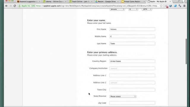 Apple Registration Process