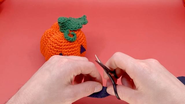 Turn Any Crocheted Pumpkin Into A Jack O Lantern - Amigurumi Needle Felting Tutorial