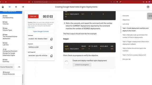 #quicklab :Creating Google Kubernetes Engine Deployments #googlecloud #cwb #lab