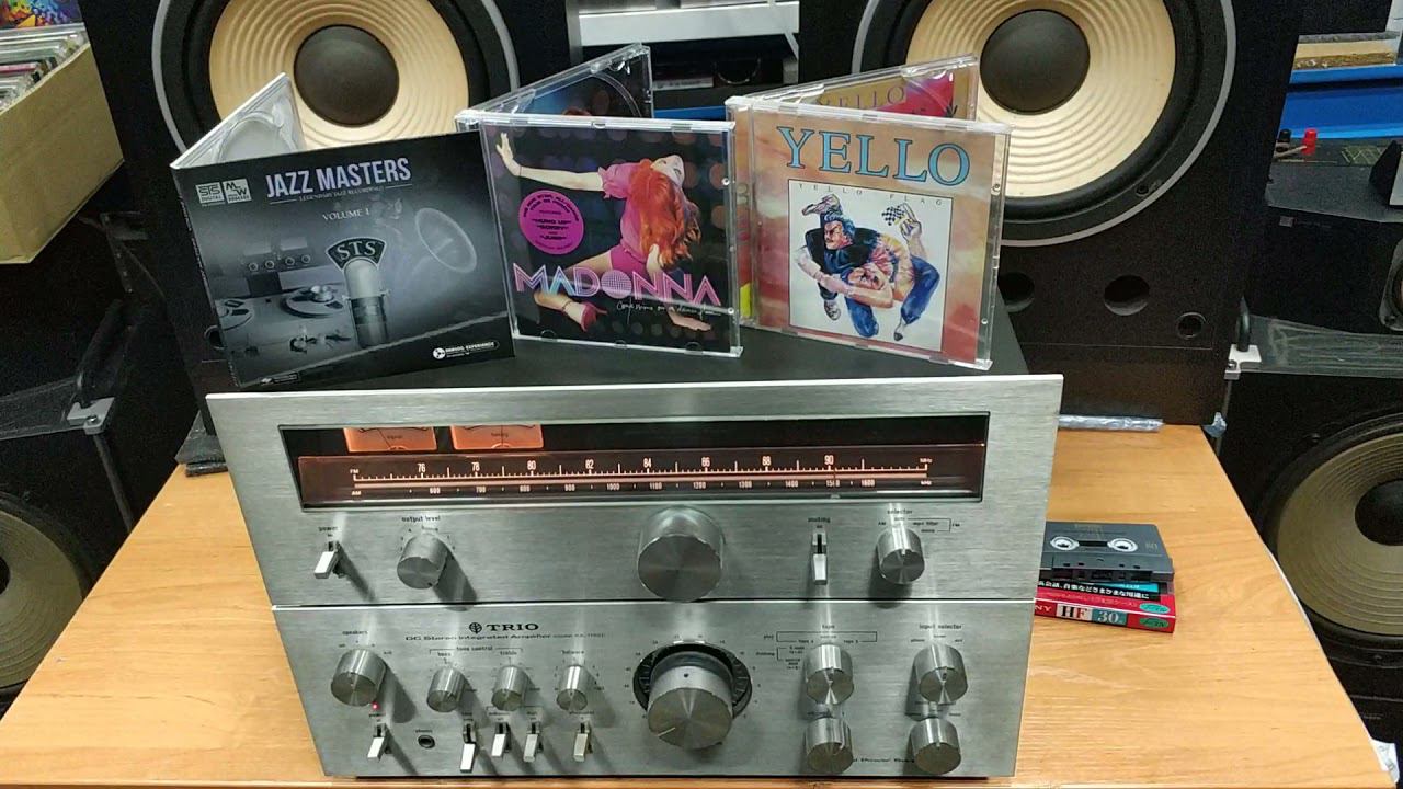 TRIO KA-7100D  KT-7100  JL-8800  Madonna  Jazz  Yello Flag  Hit