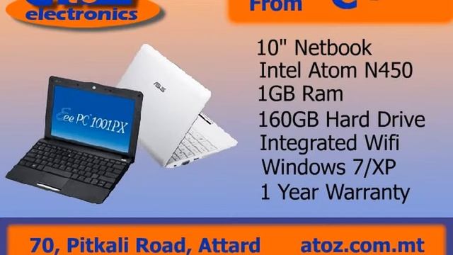 ATOZ ELECTRONICS EEEPC NETBOOK - MAY 2011 - ( FLASHTV )