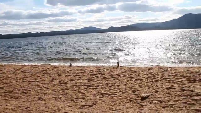 Озеро Боровое. Пляж. Казахстан.