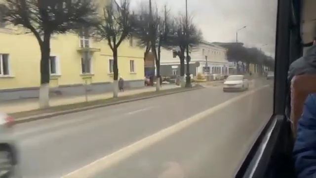 Борисов.Поездка на автобусе МАЗ 103 465 по маршруту 18 (AI 5808-5)