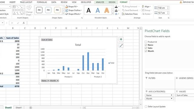 How To Create Pivot Chart In Excel