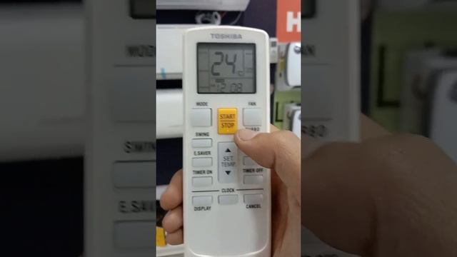 Toshiba  Ac Remote Setting Fix Speed 1.0 Ton 1.5