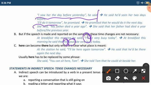 Reported Speech : How Direct Speech Turned To Indirect Speech