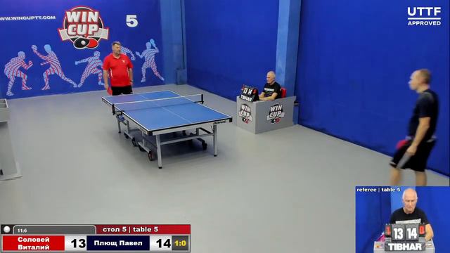 15:00 Соловей Виталий 1-3 Плющ Павел Cтол 5 ЮГ-3 13.10.21