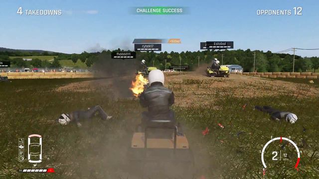 4K Wreckfest Lawn Mower Challenge In The Grass Arena