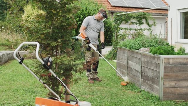 STIHL Mähkopf PolyCut 3-2: Montage & Wechsel Von Messer Auf Verwendung Von Fadenstücken