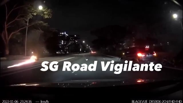 6nov2022 PIE Near CGH Flyover Motorcyclist Cross 3 Lane Horizontally & Tbone #SNB9274R Bmw X 1