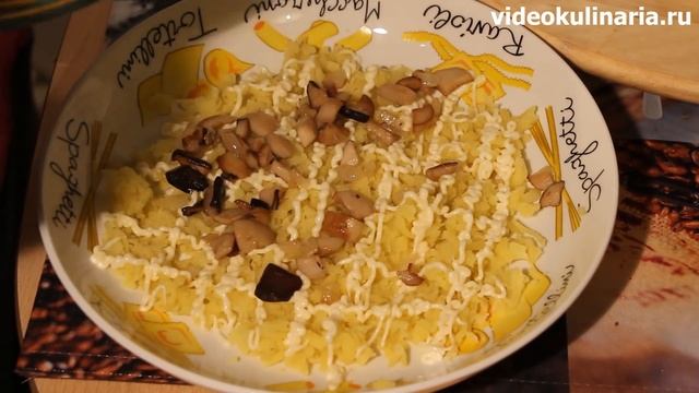 Рецепт - Салат Сугроб  от videokulinaria.ru