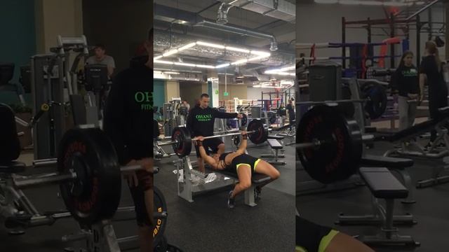 Ольга Грачёва, курс на ПРОдвижение. Народный жим 72.5 на 18, тренер И. Заболотников.