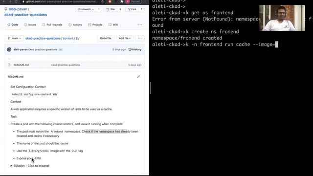 4. CKAD Practice Question-2 - Namespace & Pod With Specific Image