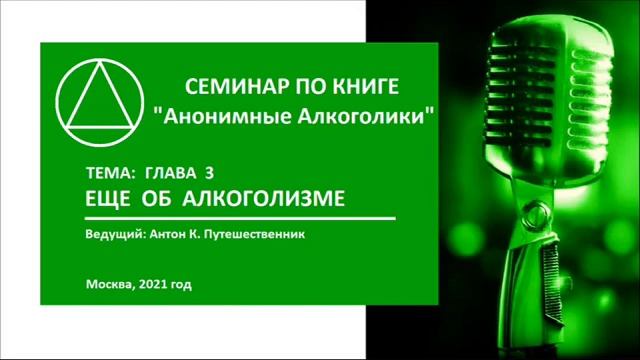 06. Еще об алкоголизме. Антон К. Путешественник. Семинар по книге 