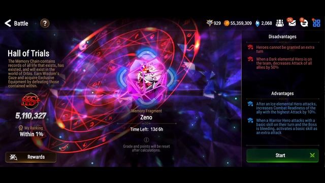 Hall Of Trials - Zeno - Dagger Sicar And SSS+ Auto Teams (June 2023)