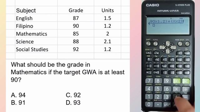 LEPT Math Majorship | 2016 Past Board Problem |Calculator Techniques |Computing Mean Of Grouped Dat