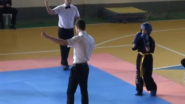 Карлов Артём 1 ПОИНТ 30.01.15 Кубок г.Симферополь по кикбоксингу WAKO, Республика Крым