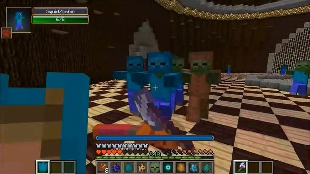 KNIGHT VS TONS OF ZOMBIES - Minecraft Mod Battle - Mob Battles - Mods