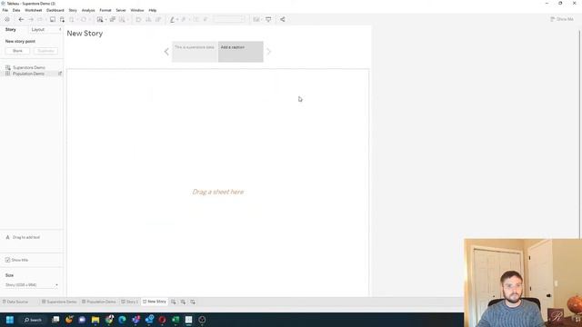 How To Create A Story And Add Story Points In Tableau