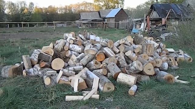 Из жизни в деревне#9.Дров теперь хватит.Дел прибавилось.