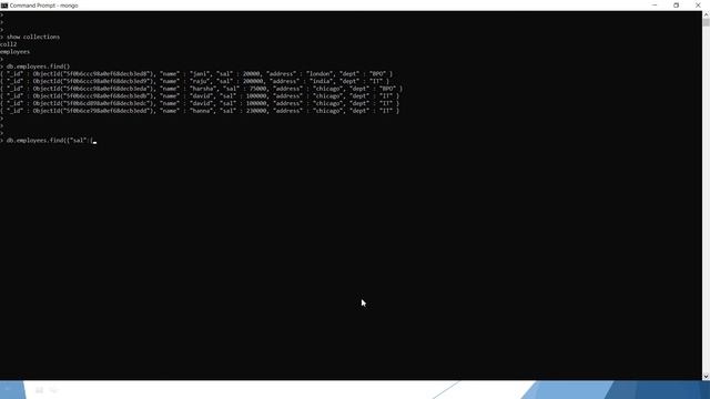 21  MongoDB   Greater Than Equals Operation