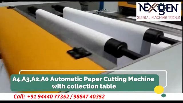 A4,A3,A2,A0 Automatic Paper Cutting Machine With Collection Table