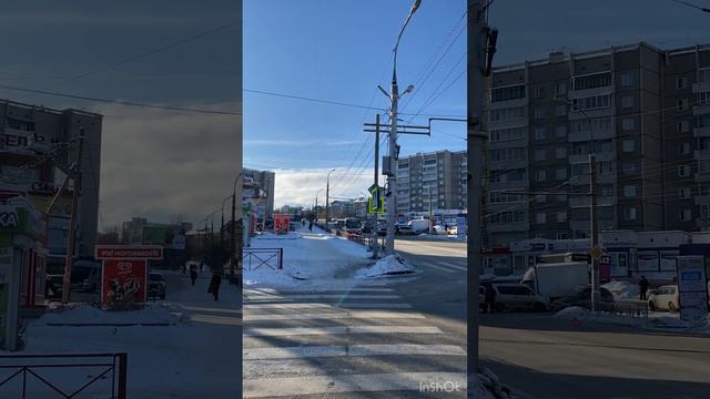 Зима красота, опаздываю #иркутск #сибирь #курьер