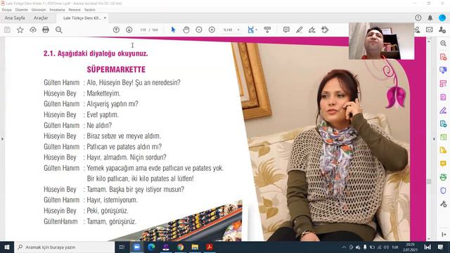 Learn Turkish  Fruits And Vegetables(in The Market)Online Class With My Student