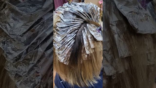 Мелировани #блонд #мелирование #микромелирование