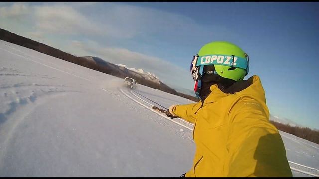 Катка по сухой речке.