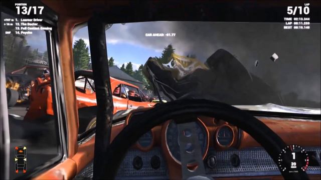 Wreckfest MODS: 57 Chevy Classic On Banger Racing Track