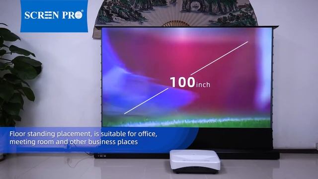 SCREENPRO 100”Floor Rising ALR Screen For Short Throw Projector