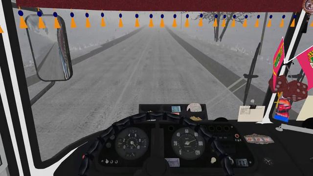 Omsi 2. Чистогорск 0.8, маршрут 117, автобус ЛАЗ 695НГ