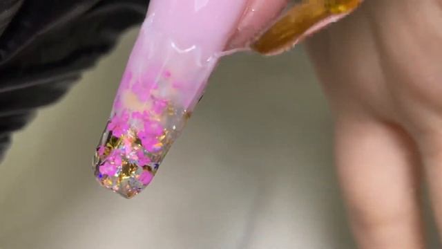 Наращивание ногтей с сухоцветами сухоцветы на ногтях наращивание ногтей балерина