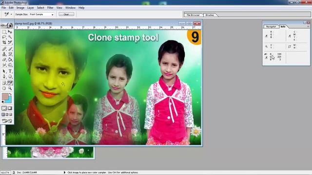 #19 Photoshop Tutorial: Used In Eyedropper, Color Sample And Measure Tool In Photoshop