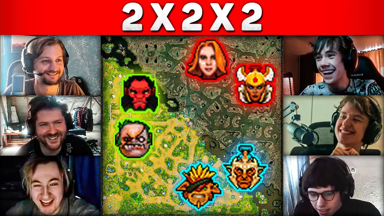 Дота 1x6, но 2 X 2 X 2