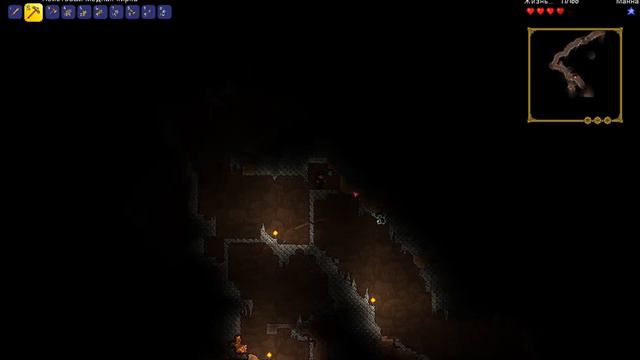 Terraria.Выживание в большом мире.Я ВЕРНУЛСЯ,НАШЁЛ ПЛАТИНОВУЮ РУДУ №3
