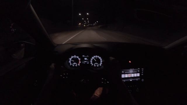 4K POV 2018 Skoda Octavia LB Night Drive + Quick Review - PointOfViewCars