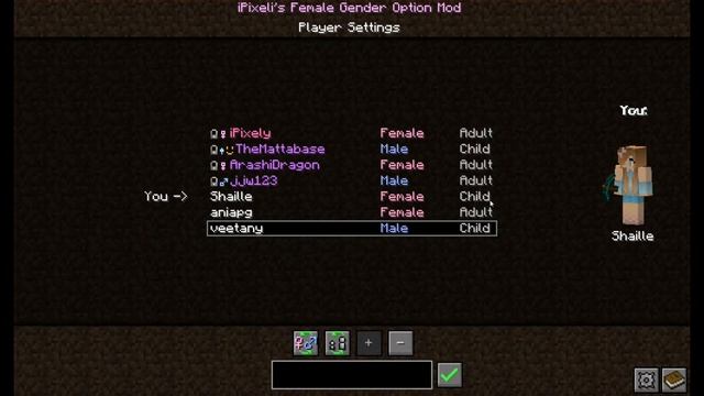 PL Minecraft Mody: IPixeli's Gender Mod Showcase