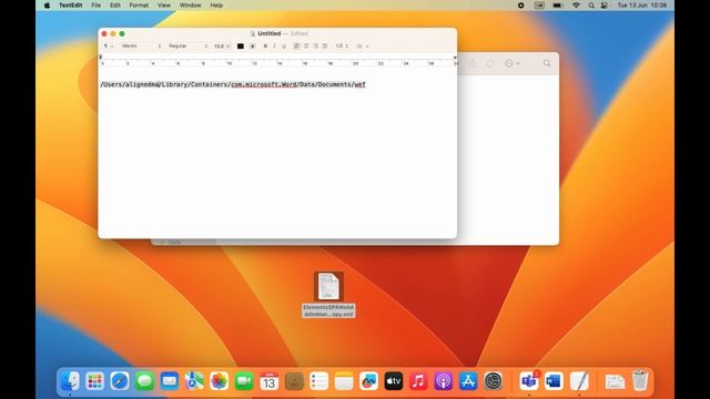 Mac Computer Sideloading Deployment Of The Aligned Elements Word Add-In