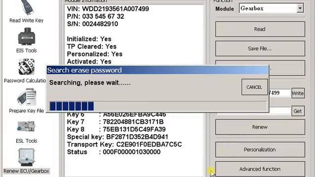 VVDI MB Gearbox Renew