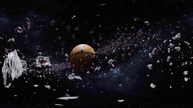 VR 360 Experience - UFO Part 3: Starfield - Cycles 4K Mono