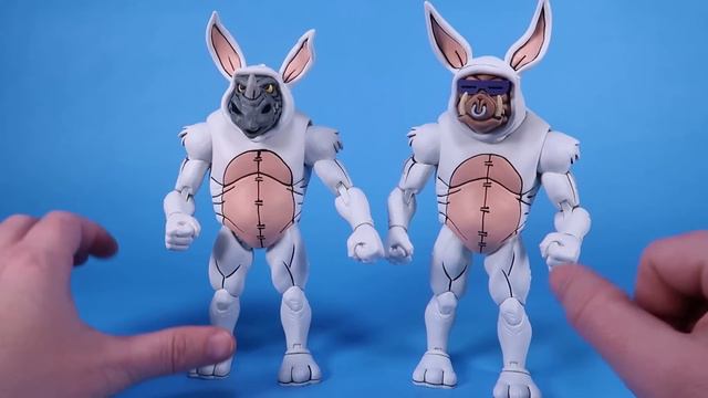TMNT Bunny Bebop  Rocksteady NECA Toys Loot Crate Figures Review  Teenage Mutant Ninja Turtles