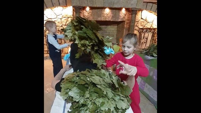 Банная школа. Дети в бане.