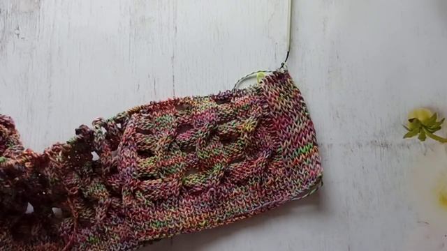 Двойная кромочная и планка на кардигане.