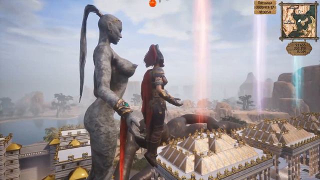 Conan Exiles - Строительство огромного замка. ч. 05. Предварительный общий вид