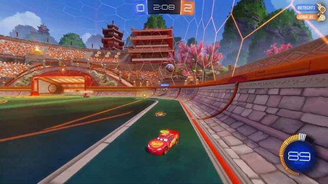 Rocket League First Time With Lightning McQueen...Last Minute Comeback