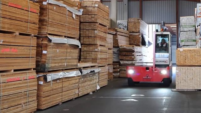 Боковые погрузчики Baumann для досок длинномеров - погрузчики Бауманн - КИИТ